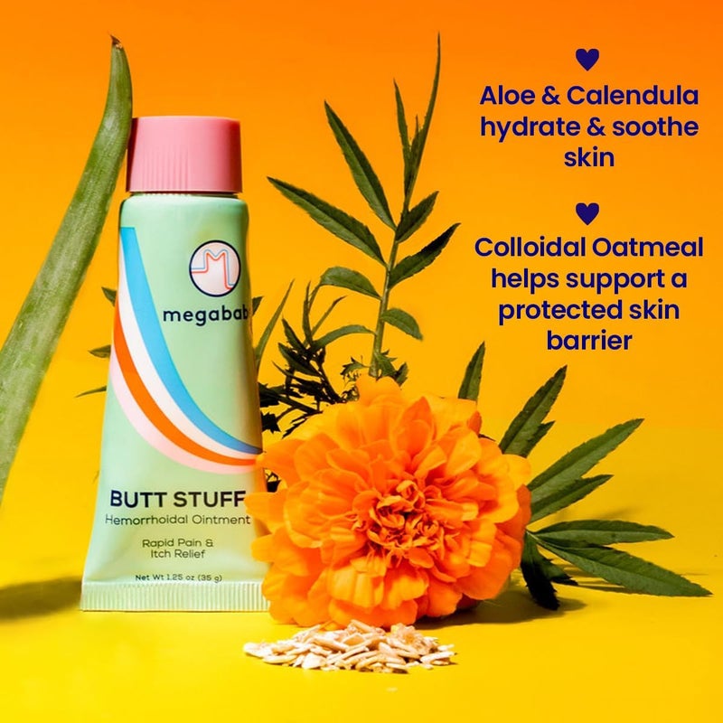 Megababe Hemorrhoidal Ointment | with 5% Lidocaine | Rapid Pain & Itch Relief | Shrinks Swollen Hemorrhoidal Tissue | 1.25 oz - Image 3